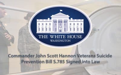 Commander John Scott Hannon Veterans Suicide Prevention Bill S.785 Signed into Law