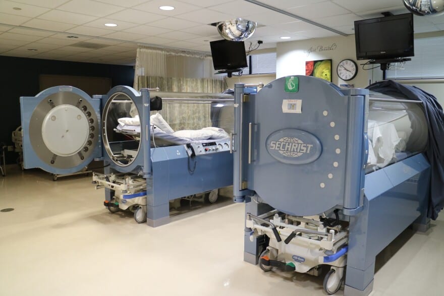 The Center for Wound Healing at Carle BroMenn Medical Center uses hyperbaric oxygen therapy as one of its treatment methods.